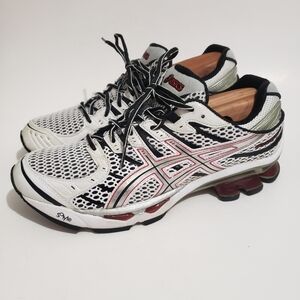 ASICS GEL-Kinsei 3 T133N Men 9 White Black Red Running Shoes